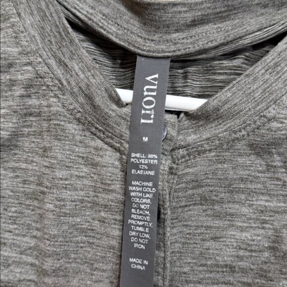 Vuori Jumpsuit Lux Henley Long SleeveRomper Women's Size Medium Gray - Picture 6 of 7